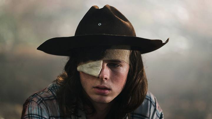 Chandler Riggs as Carl Grimes in The Walking Dead Season 8, Episode 9 – Photo Credit: Gene Page/AMC Chandler Riggs as Carl Grimes in The Walking Dead Season 8, Episode 9 – Photo Credit: Gene Page/AMC