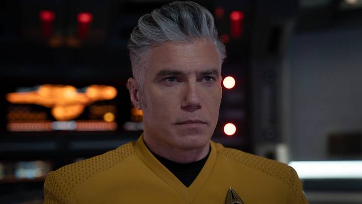 Anson Mount as Capt. Pike in season 3 , Episode 7 of Strange New Worlds streaming on Paramount+. Photo Credit: Marni GrossmanParamount+