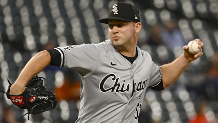 Sep 3, 2024; Baltimore, Maryland, USA; Chicago White Sox pitcher Jared Shuster (51) throws a second inning pitch against the Baltimore Orioles at Oriole Park at Camden Yards. Mandatory Credit: Tommy Gilligan-Imagn Images Sep 3, 2024; Baltimore, Maryland, USA; Chicago White Sox pitcher Jared Shuster (51) throws a second inning pitch against the Baltimore Orioles at Oriole Park at Camden Yards. Mandatory Credit: Tommy Gilligan-Imagn Images