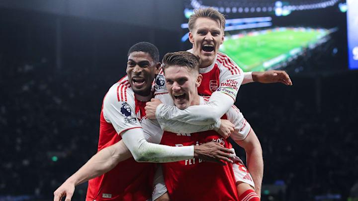 Martin Ødegaard (top center) has been in and out of the team.