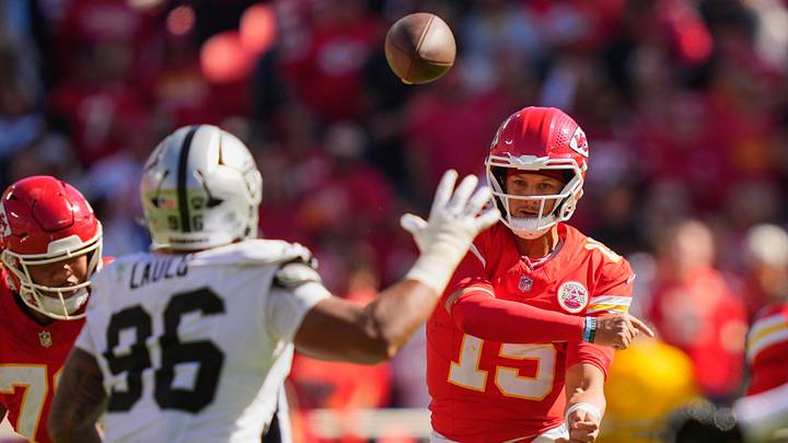 The Chiefs are favored against the Raiders in Week 4 of the NFL season. The Chiefs are favored against the Raiders in Week 4 of the NFL season.