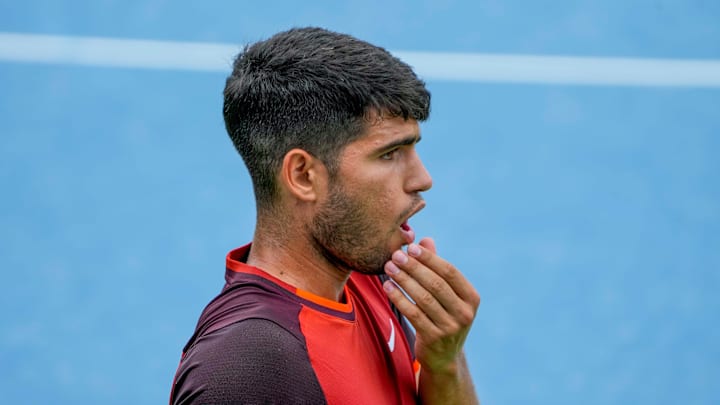 Carlos Alcaraz narrowly avoided an upset by Ugo Humbert in the Rolex Paris Masters.