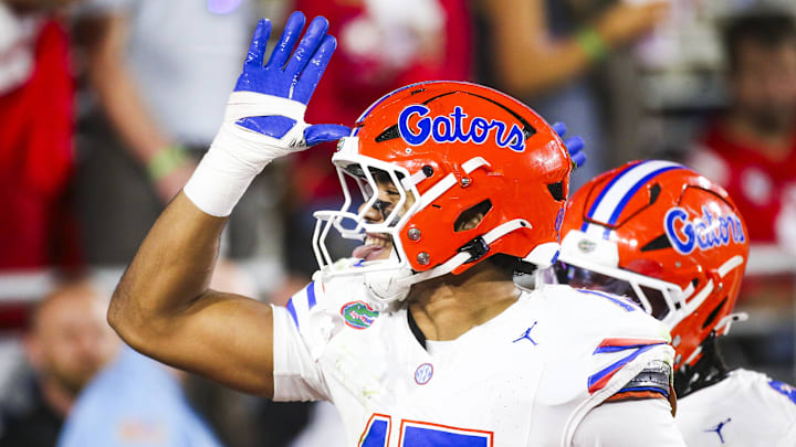 Florida Gators edge rusher Jayden Woods has been a bright spot in a dark season. Florida Gators edge rusher Jayden Woods has been a bright spot in a dark season.