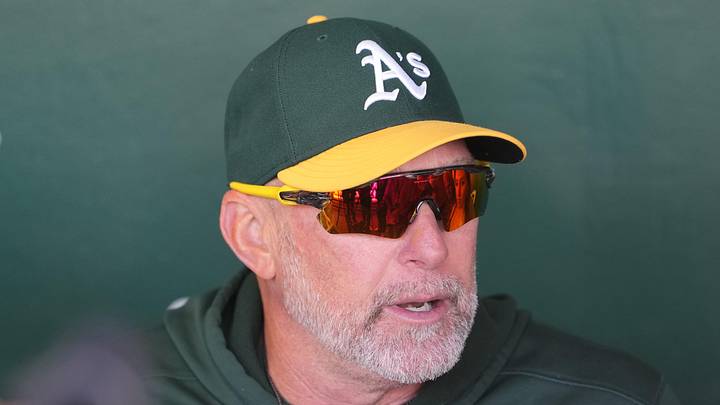 May 16, 2026; West Sacramento, California, USA; Athletics manager Mark Kotsay (7) talks to media members before the game against the San Francisco Giants at Sutter Health Park. Mandatory Credit: Darren Yamashita-Imagn Images May 16, 2026; West Sacramento, California, USA; Athletics manager Mark Kotsay (7) talks to media members before the game against the San Francisco Giants at Sutter Health Park. Mandatory Credit: Darren Yamashita-Imagn Images