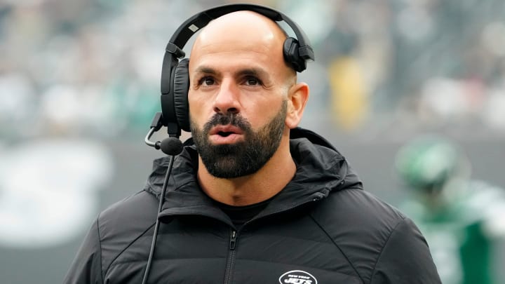 New York Jets Head Coach, Robert Saleh, is shown at MetLife Stadium, Sunday December 24, 2023.