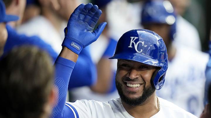 Kansas City Royals catcher Elias Diaz. Kansas City Royals catcher Elias Diaz.