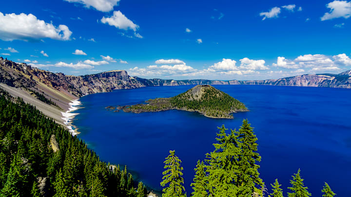 Crater Lake National Park in Oregon.