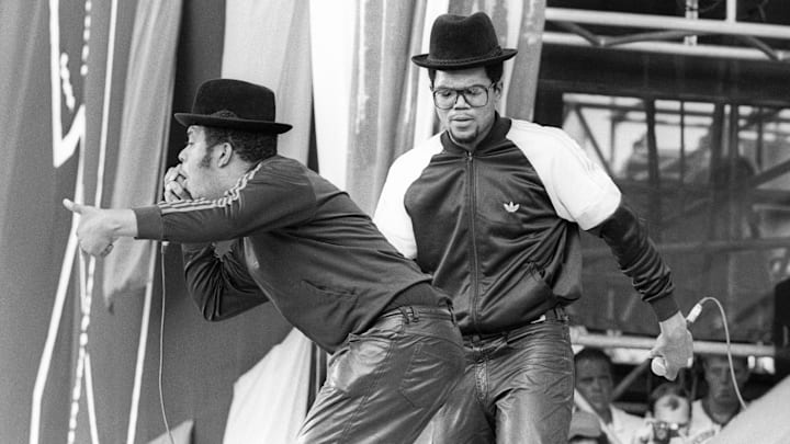 Run-D.M.C. performing at Live Aid,1985