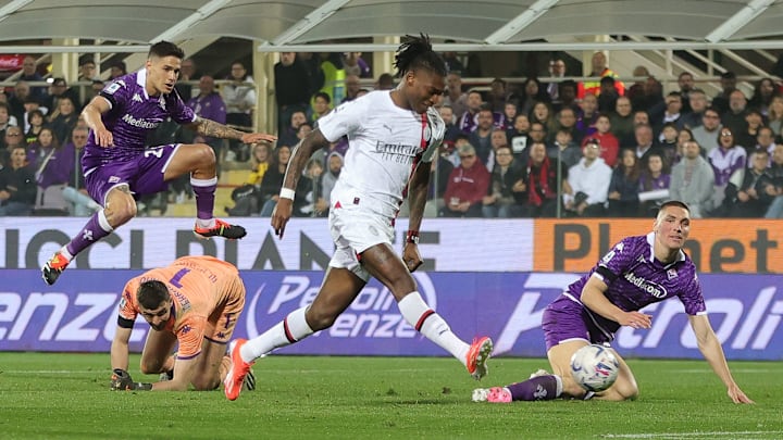 Rafael Leao celebrates his 200th match for AC Milan splendidly with an assist and a goal