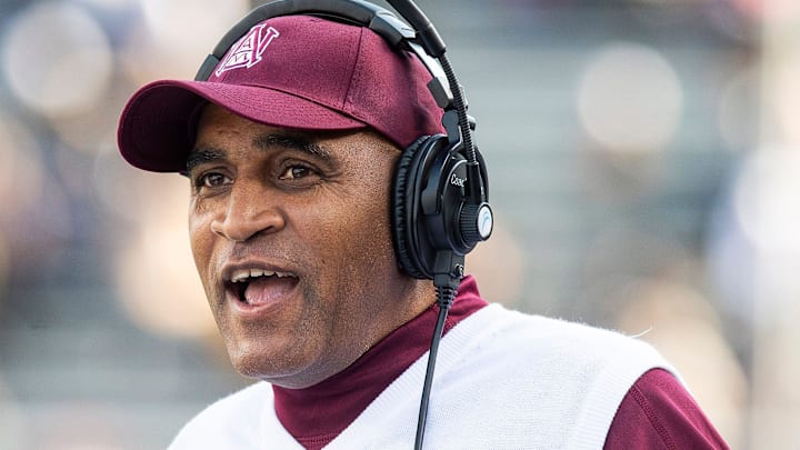 Alabamna A&M head coach Connell Maynor against Alabama State University at Legion Field in Birmingham, Ala., during the Magic City Classic on Saturday October 27, 2018.
Magic13 Alabamna A&M head coach Connell Maynor against Alabama State University at Legion Field in Birmingham, Ala., during the Magic City Classic on Saturday October 27, 2018.
Magic13