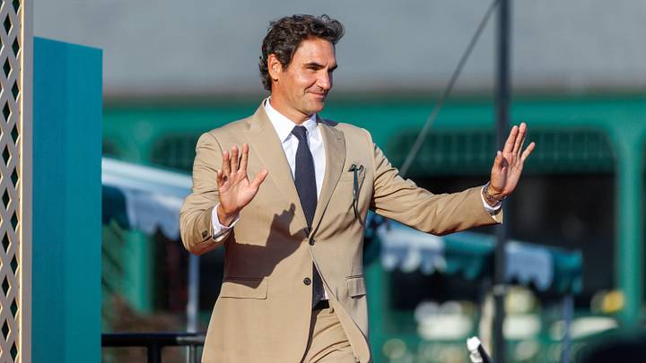 Roger Federer and Mary Carillo are inducted into the International Tennis Hall of Fame in Newport, RI, on August 29. Roger Federer and Mary Carillo are inducted into the International Tennis Hall of Fame in Newport, RI, on August 29.