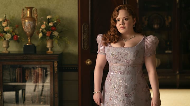 Bridgerton. Nicola Coughlan as Penelope Featherington in episode 308 of Bridgerton. Cr. Liam Daniel/Netflix © 2024