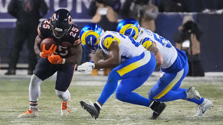 The Bears got great use from Kyle Monangai as a rookie but it wouldn't be surprising to see them looking to add or swap a running back.