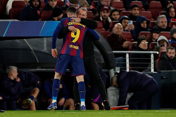 Robert Lewandowski, Hansi Flick Robert Lewandowski, Hansi Flick