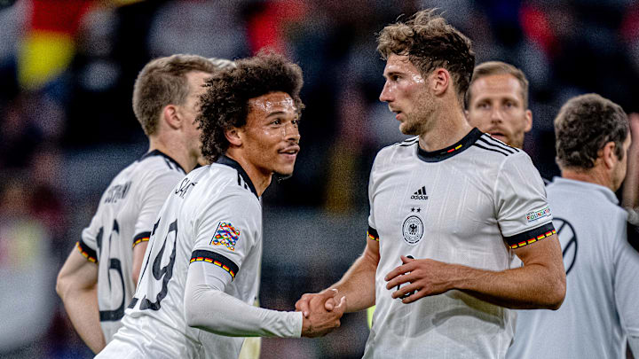Gehören zu den Verlieren nach den beiden Nations-League-Partien: Leroy Sané (l) und Leon Goretzka Gehören zu den Verlieren nach den beiden Nations-League-Partien: Leroy Sané (l) und Leon Goretzka