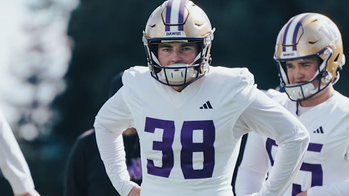 Jack McCallister has the Huskies' starting punter for two seasons.