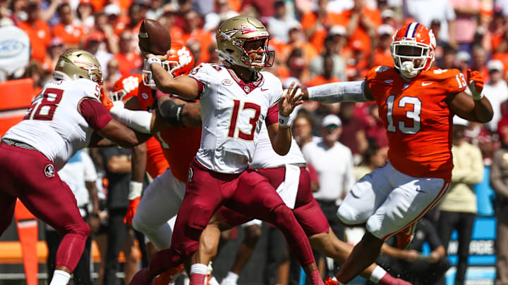 Jordan Travis, Florida State Seminoles, Clemson Tigers