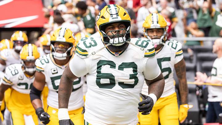 Green Bay Packers tackle Rasheed Walker (63) against the Arizona Cardinals Green Bay Packers tackle Rasheed Walker (63) against the Arizona Cardinals