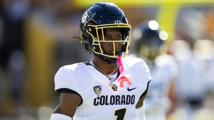 Oct 7, 2023; Tempe, Arizona, USA; Colorado Buffaloes cornerback Cormani McClain (1).