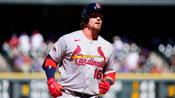 Sep 6, 2026; Denver, Colorado, USA; St. Louis Cardinals third baseman Nolan Gorman (16) runs off a two run home run in the fifth inning against the Colorado Rockies at Coors Field. Mandatory Credit: Ron Chenoy-Imagn Images Sep 6, 2026; Denver, Colorado, USA; St. Louis Cardinals third baseman Nolan Gorman (16) runs off a two run home run in the fifth inning against the Colorado Rockies at Coors Field. Mandatory Credit: Ron Chenoy-Imagn Images
