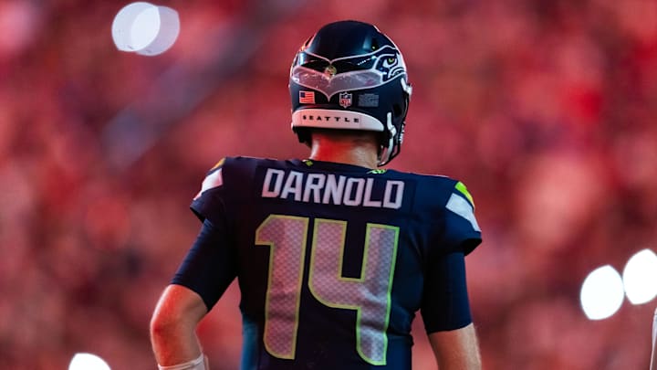 Seattle Seahawks quarterback Sam Darnold Seattle Seahawks quarterback Sam Darnold