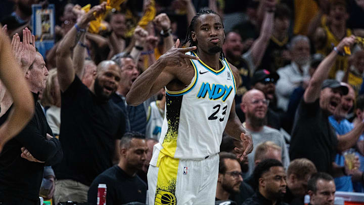 Indiana Pacers forward Aaron Nesmith.