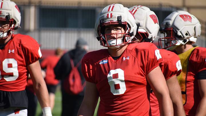 Wisconsin LB Mason Posa. Wisconsin LB Mason Posa.