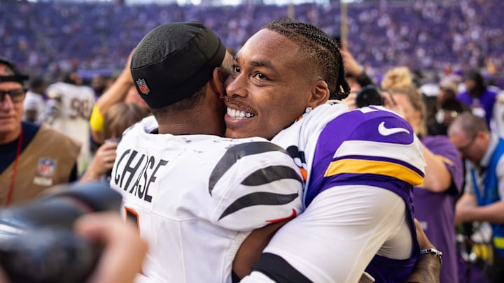 Ja'Marr Chase and Justin Jefferson are two of the NFL's highest-paid receivers.