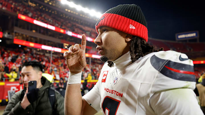 CJ Stroud and the Houston Texans are going to need to deal with the Kansas City Chiefs, the fans at Arrowhead and the weather this Sunday night