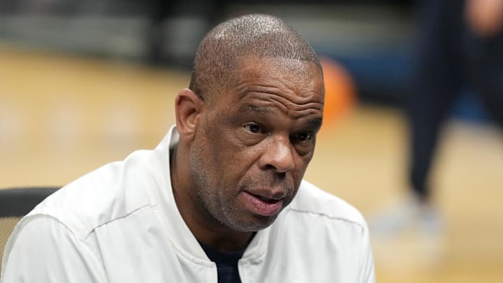 UNC basketball head coach Hubert Davis UNC basketball head coach Hubert Davis