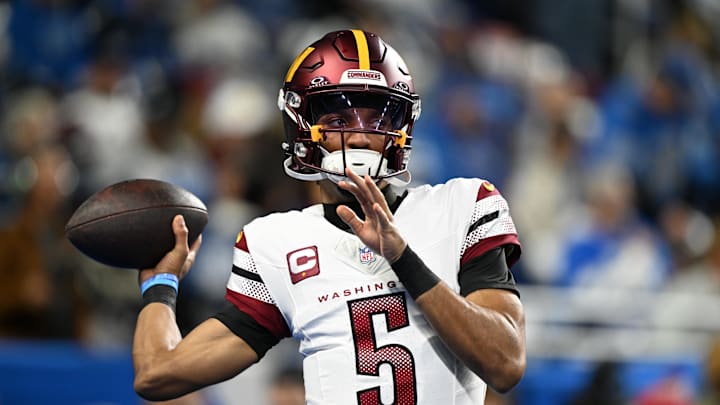 Washington Commanders quarterback Jayden Daniels.