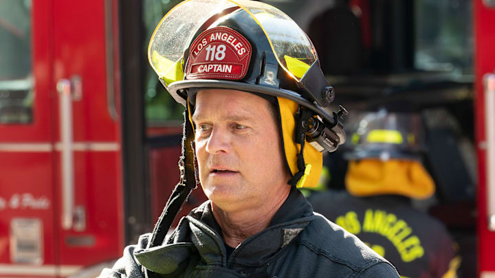 9-1-1: ÒDisconnectedÓ - MaddieÕs return to work proves to be more triggering than expected, as she may have returned too soon. As Eddie struggles to adapt to his new surroundings, Christopher discovers him in an unfamiliar situation. THURSDAY, MARCH 27 (8:00-9:00 p.m. EDT) on ABC. (Disney/Christopher Willard) 
PETER KRAUSE