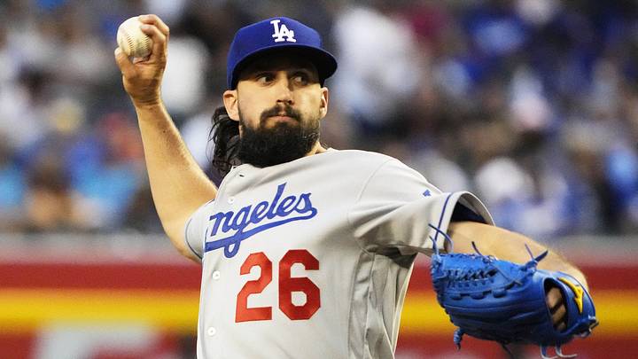 Apr 26, 2022; Phoenix, Arizona, USA; Los Angeles Dodgers starting pitcher Tony Gonsolin (26) throws to the Arizona Diamondbacks in the first inning at Chase Field.
Mlb Los Angeles Dodgers At Arizona Diamondbacks Apr 26, 2022; Phoenix, Arizona, USA; Los Angeles Dodgers starting pitcher Tony Gonsolin (26) throws to the Arizona Diamondbacks in the first inning at Chase Field.
Mlb Los Angeles Dodgers At Arizona Diamondbacks