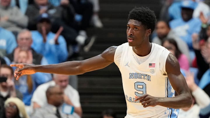 UNC basketball forward Drake Powell UNC basketball forward Drake Powell