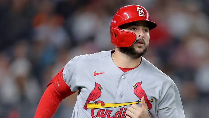 Aug 3, 2026; Bronx, New York, USA; St. Louis Cardinals catcher Jimmy Crooks (8) rounds the bases after hitting a two run home run against the New York Yankees during the eighth inning at Yankee Stadium. Mandatory Credit: Brad Penner-Imagn Images Aug 3, 2026; Bronx, New York, USA; St. Louis Cardinals catcher Jimmy Crooks (8) rounds the bases after hitting a two run home run against the New York Yankees during the eighth inning at Yankee Stadium. Mandatory Credit: Brad Penner-Imagn Images