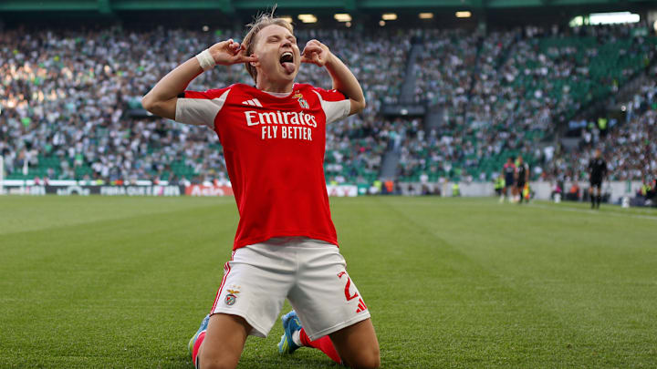 Andreas Schjelderup of Benfica