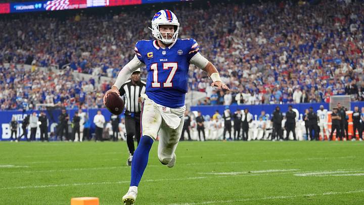 Buffalo Bills quarterback Josh Allen is the NFL MVP favorite. Buffalo Bills quarterback Josh Allen is the NFL MVP favorite.