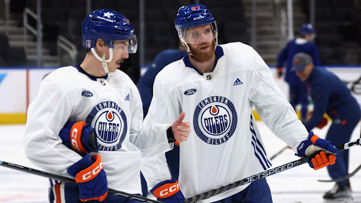 NHL Stanley Cup Final - Edmonton Oilers Practice