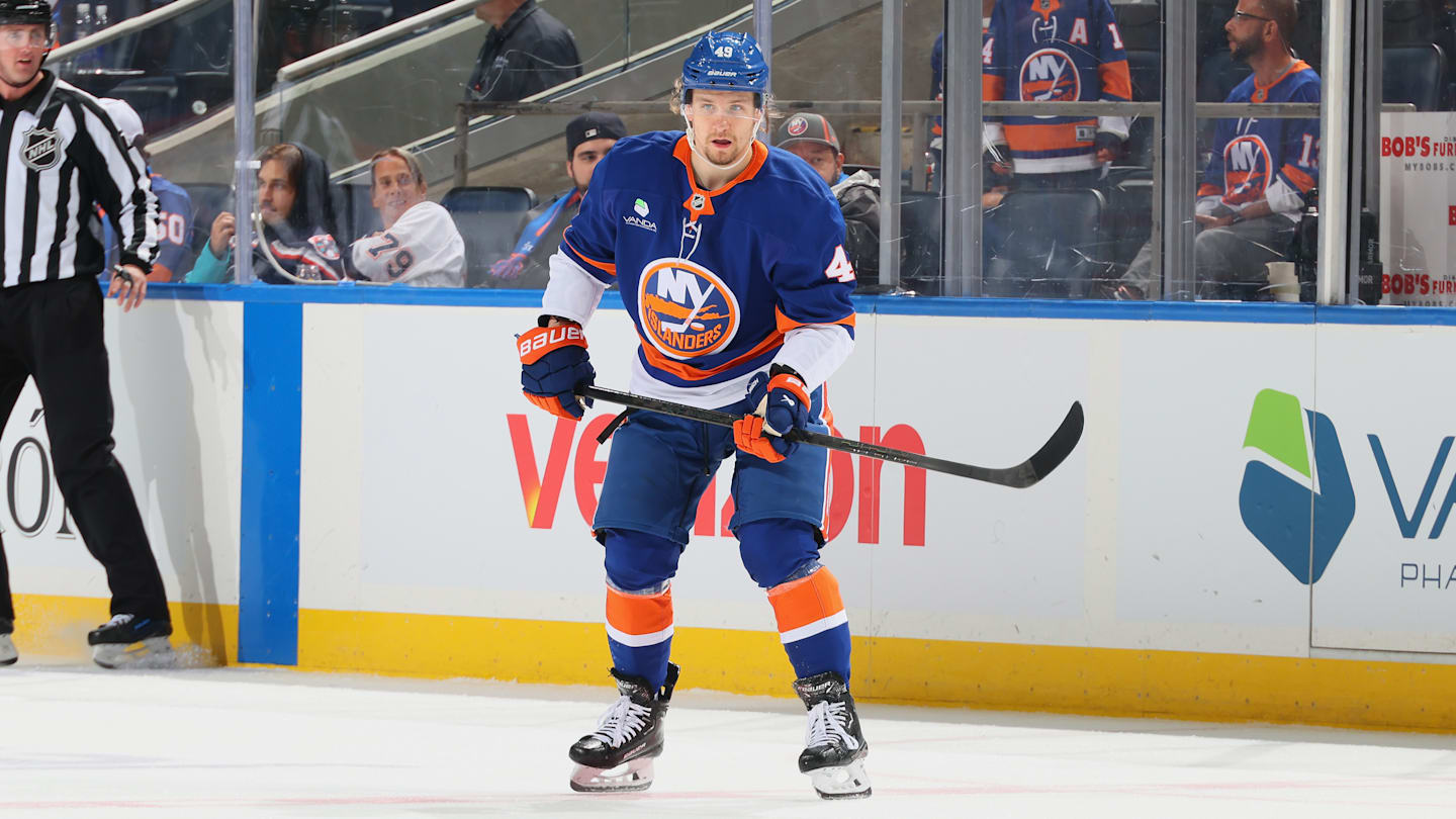 Max Shabanov is being praised for his defensive work through his first two games with the NY Islanders