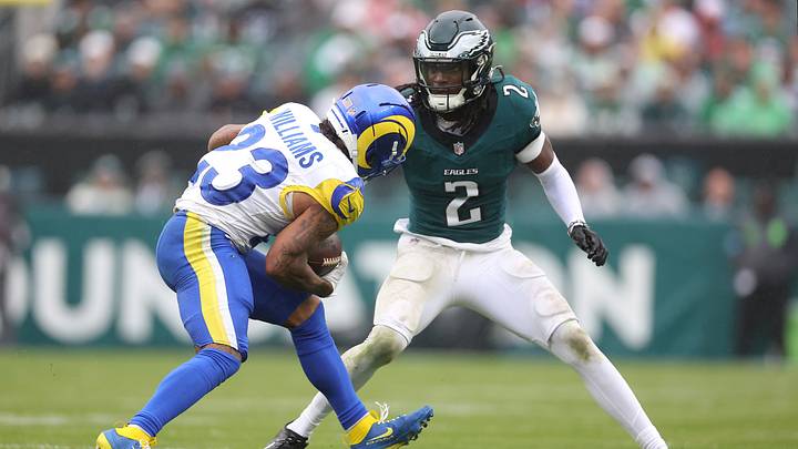Philadelphia Eagles CB Riq Woolen would bring experience, size, and speed to a secondary at the trade deadline in need of revamping.
