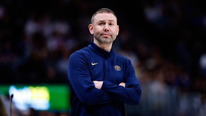Apr 8, 2026; Denver, Colorado, USA; Denver Nuggets head coach David Adelman looks on in the second quarter against the Memphis Grizzlies at Ball Arena. Mandatory Credit: Isaiah J. Downing-Imagn Images Apr 8, 2026; Denver, Colorado, USA; Denver Nuggets head coach David Adelman looks on in the second quarter against the Memphis Grizzlies at Ball Arena. Mandatory Credit: Isaiah J. Downing-Imagn Images