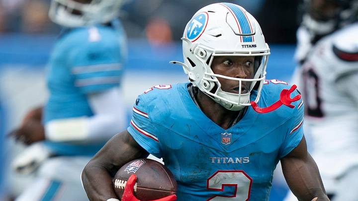 Tennessee running back Tyjae Spears (2) runs against Houston during their game at Nissan Stadium Sunday, Oct. 11, 2026. Tennessee running back Tyjae Spears (2) runs against Houston during their game at Nissan Stadium Sunday, Oct. 11, 2026.
