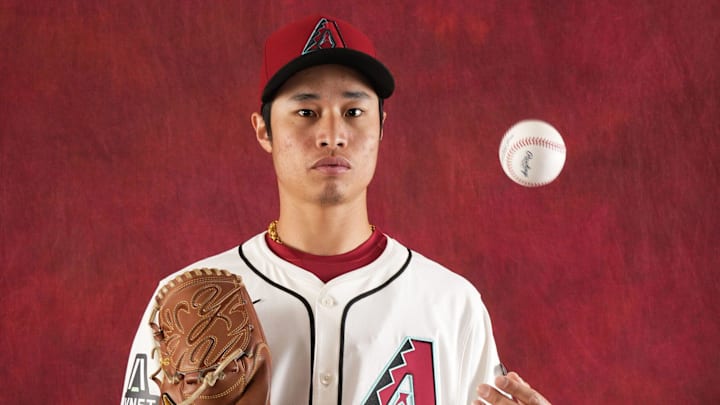 Yu-Min Lin during photo day at Salt River Fields at Talking Stick on Feb. 21, 2024.
