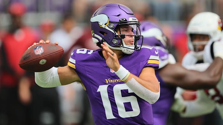 Minnesota Vikings quarterback Jaren Hall