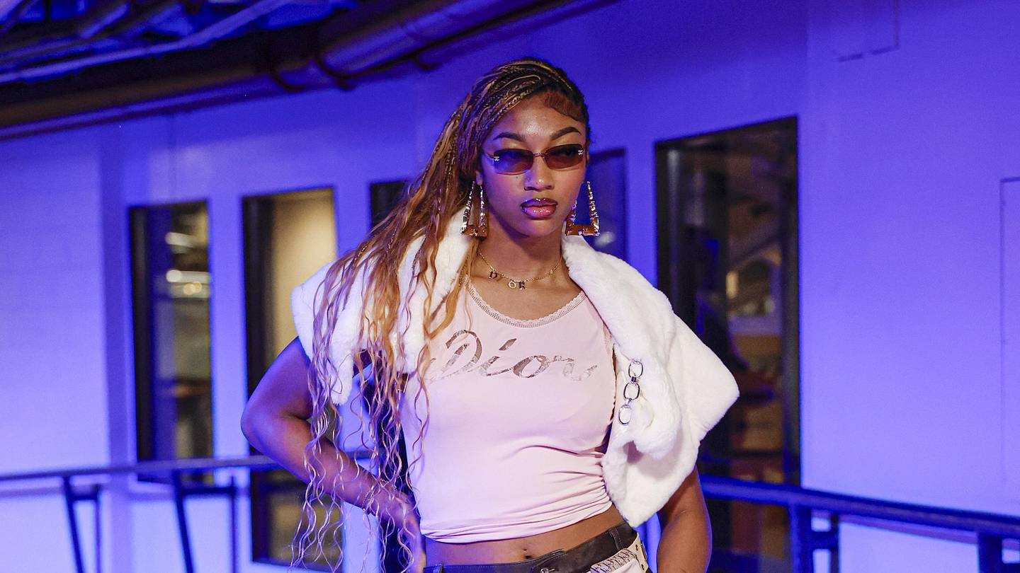Angel Reese Wows in All-Leather Outfit for Fever-Dream Game