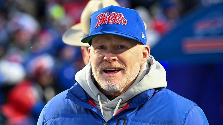 Jan 4, 2026; Orchard Park, New York, USA; Buffalo Bills head coach Sean McDermott enters the field before a game against the New York Jets at Highmark Stadium. Mandatory Credit: Mark Konezny-Imagn Images Jan 4, 2026; Orchard Park, New York, USA; Buffalo Bills head coach Sean McDermott enters the field before a game against the New York Jets at Highmark Stadium. Mandatory Credit: Mark Konezny-Imagn Images