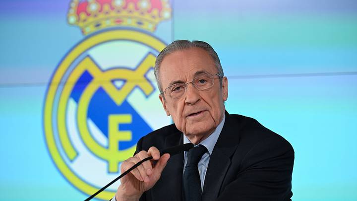 Real Madrid President Perez speaks at Club Facilities in Madrid