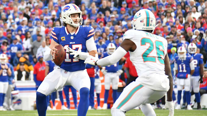 Bet Josh Allen to go over his passing yards against the Dolphins in Week 10.