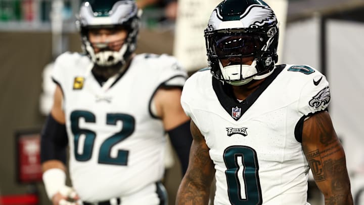 Jason Kelce, D'Andre Swift, Philadelphia Eagles 