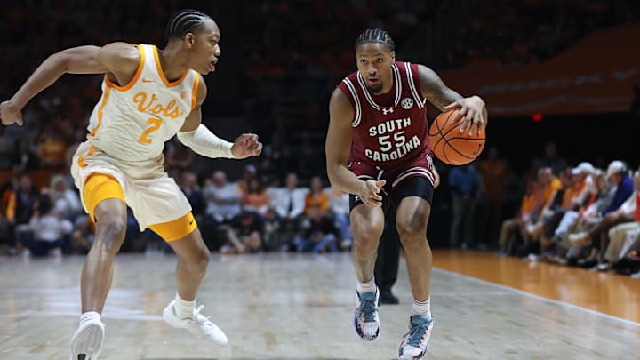 South Carolina basketball point guard Ta'Lon Cooper